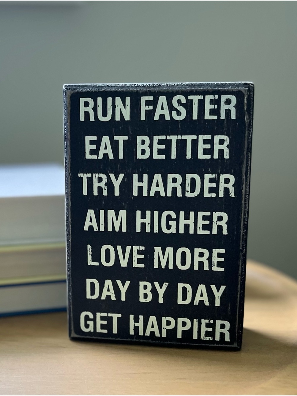 Designs by Kathy Motivational Wooden Box Sign - NWT